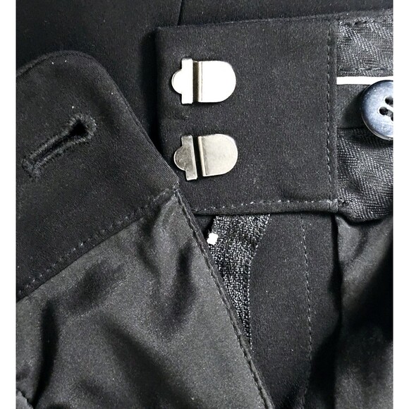 ANN TAYLOR Lined Dress Slacks Flat Front 4-Pocket Hook Closure Sz 4/32 Blk NWOT! - Picture 8 of 16